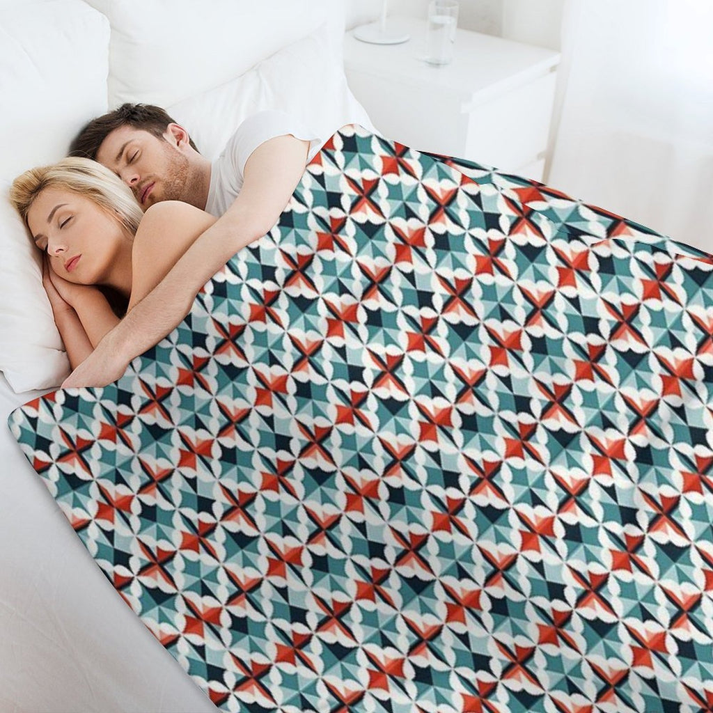 Contemporary Pattern Multi-functional Throw Blanket