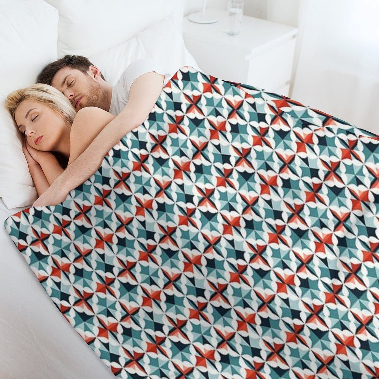 Contemporary Pattern Multi-functional Throw Blanket