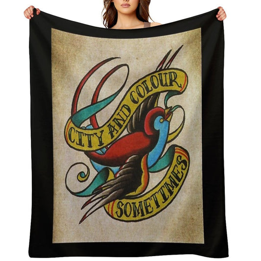 City And Colour Sometimes Machine-washable Throw Blanket