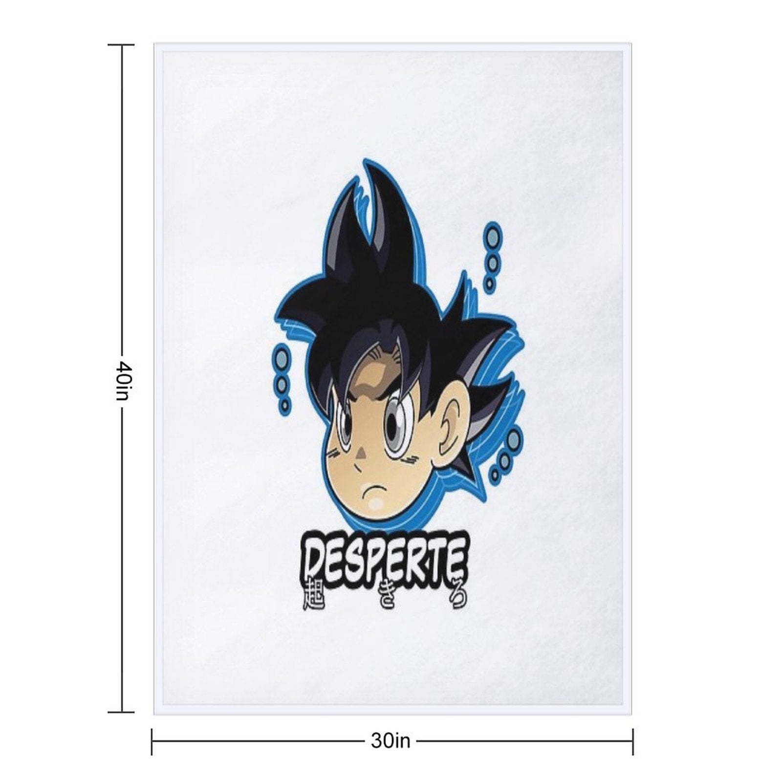 Chibi Ultra Instinct Goku Comfort Throw Blanket