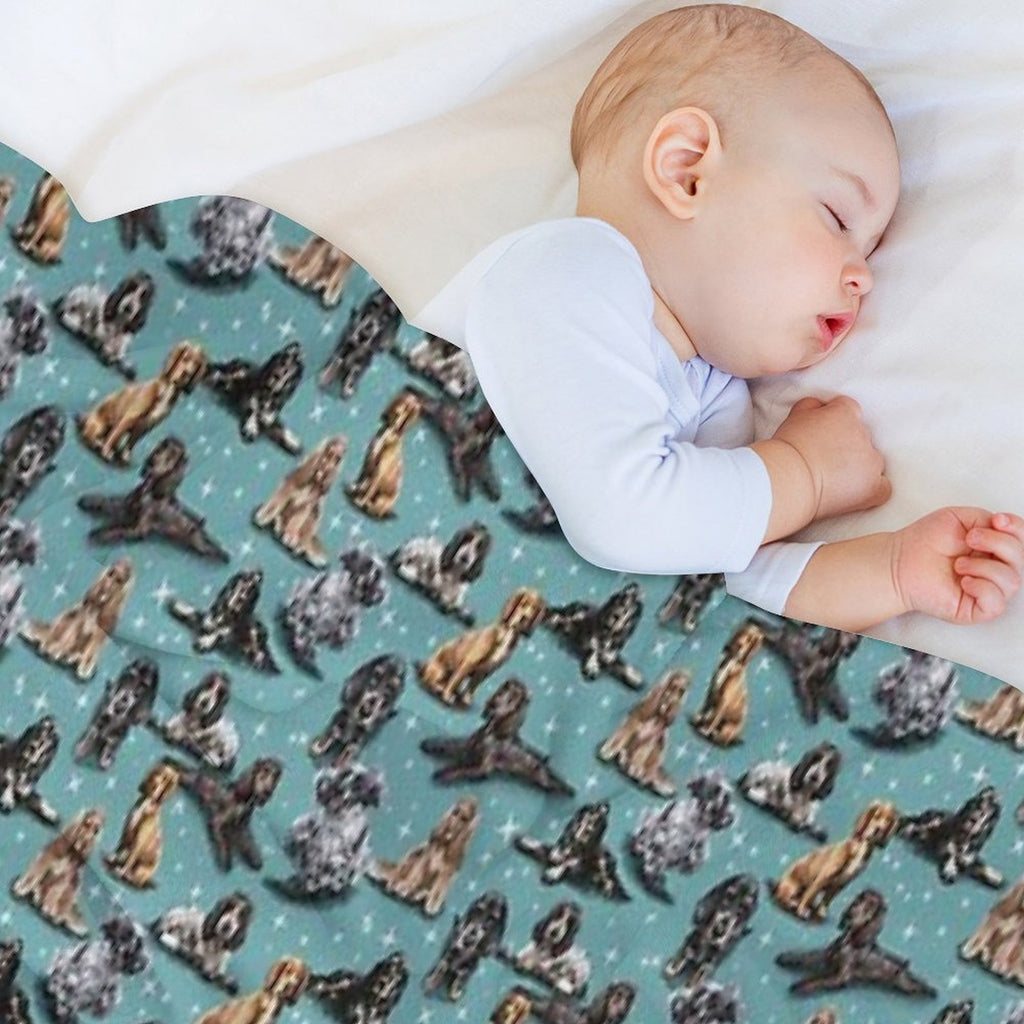 The Cocker Spaniel Easy Care Throw Blanket