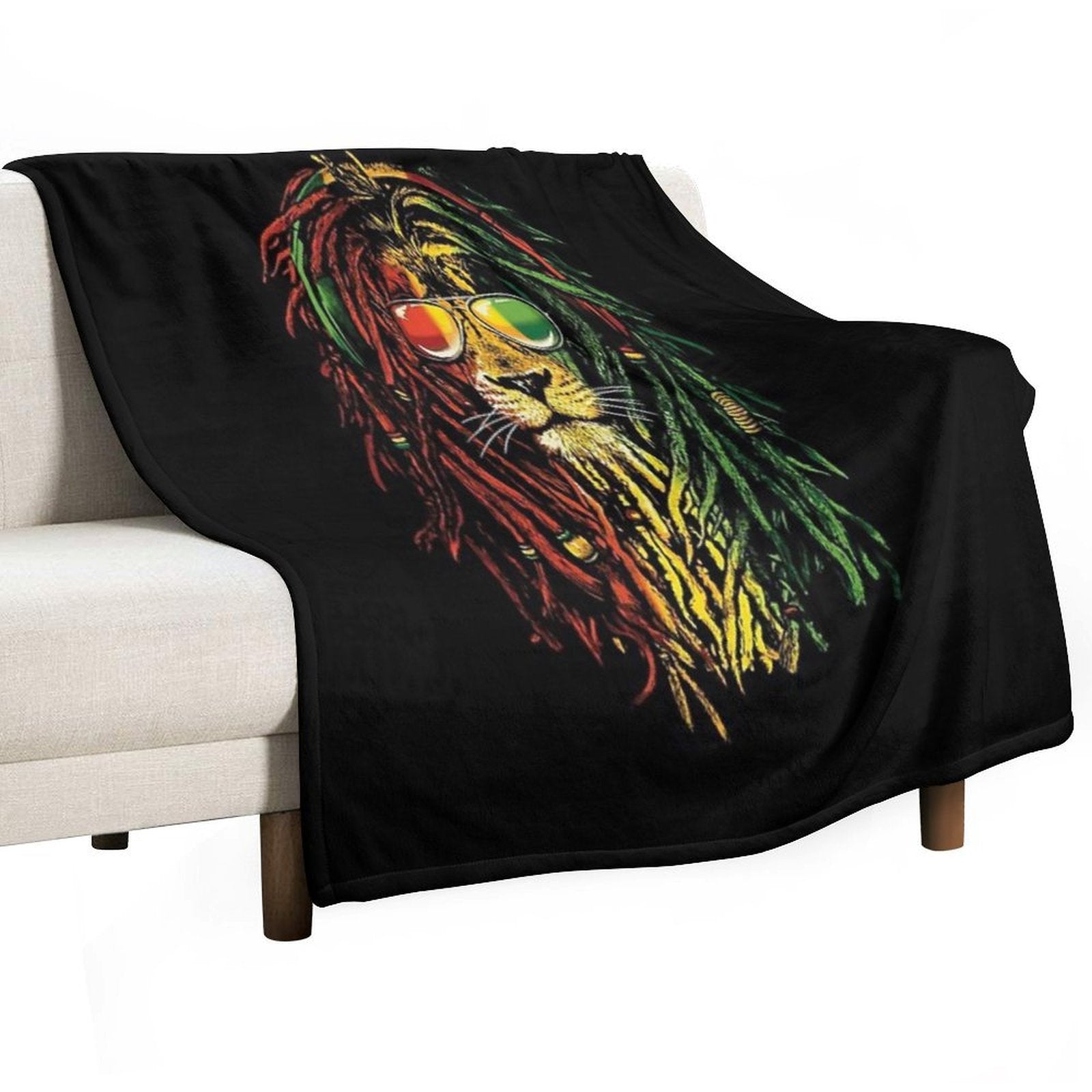 Bob Marley Lion Multi-functional Throw Blanket