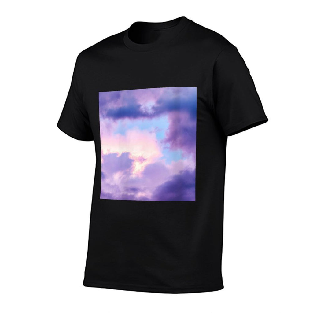 Womens Twilight Sky Purple Sunset Clouds  Easy-care T-Shirt