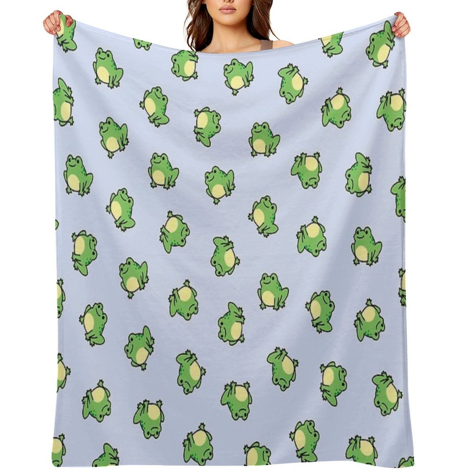 Frog Plush Throw Blanket
