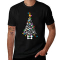 Dog Paw Christmas Tree Lights Funny Puppy Dog Lover Xmas  Affordable Price T-Shirt