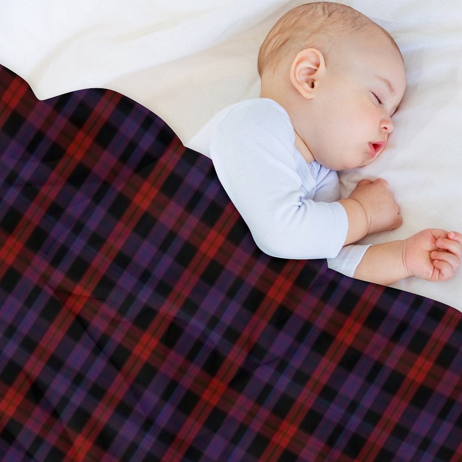 Brown Clan Tartan Eco-conscious Throw Blanket