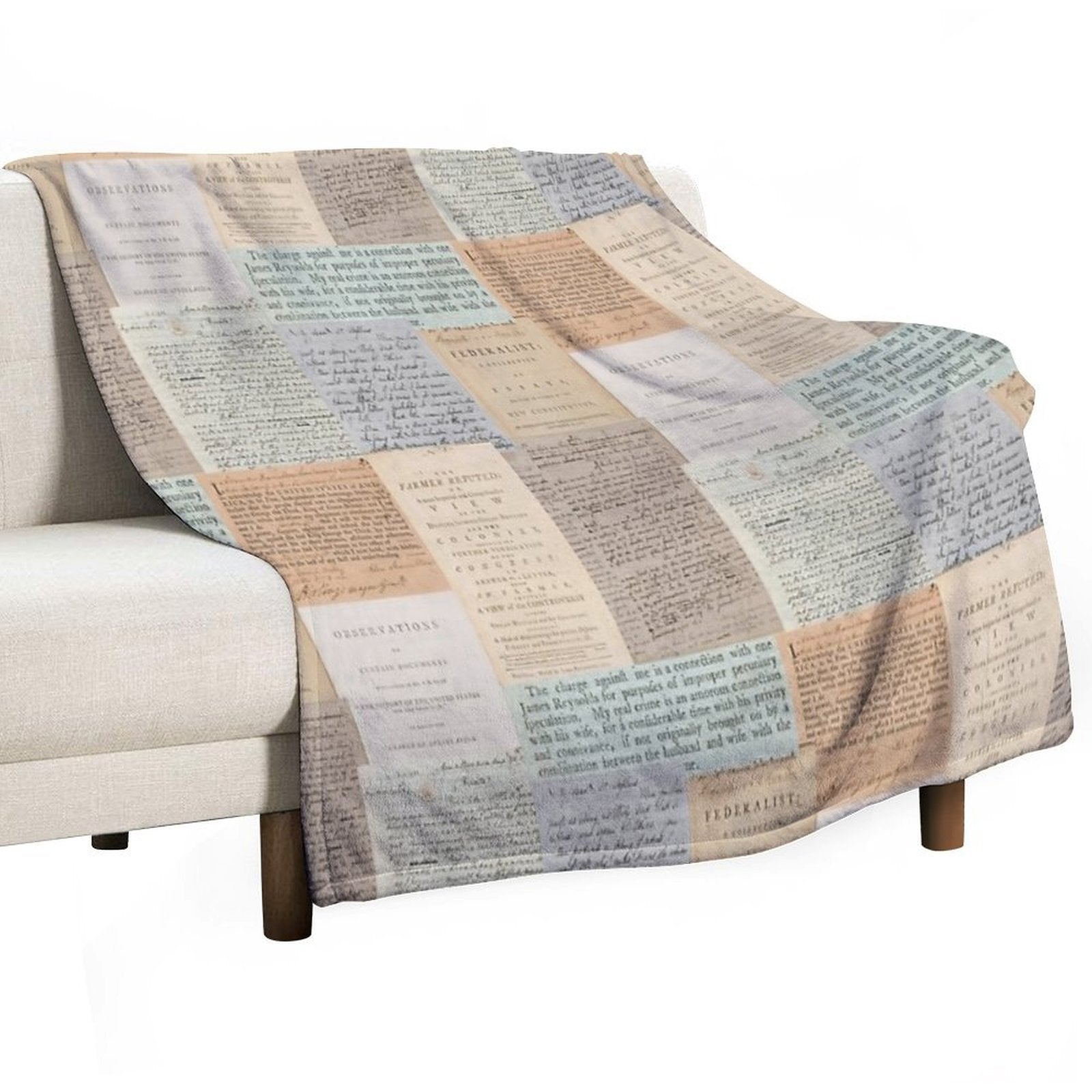 Alexander Hamilton Papers Collection All-season Throw Blanket