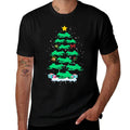 Snowmobile Sled Christmas Tree Xmas For Snowmobile Riding  Odor-resistant T-Shirt