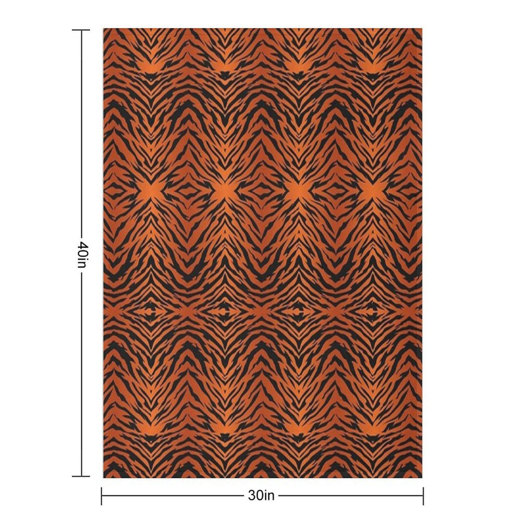 Orange Tiger Costume Versatility Throw Blanket