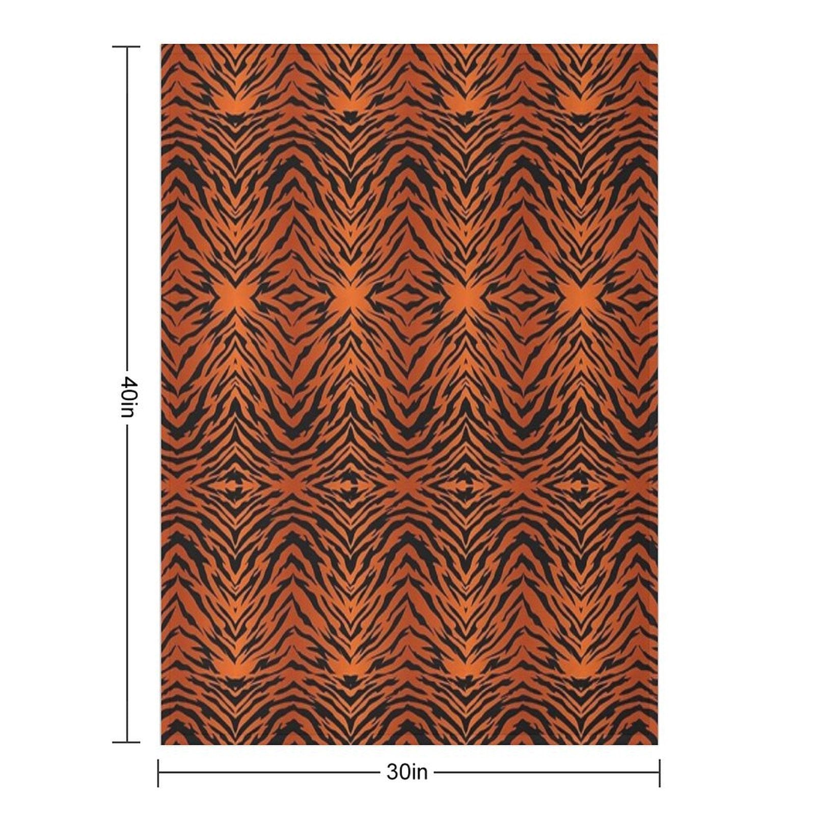 Orange Tiger Costume Versatility Throw Blanket