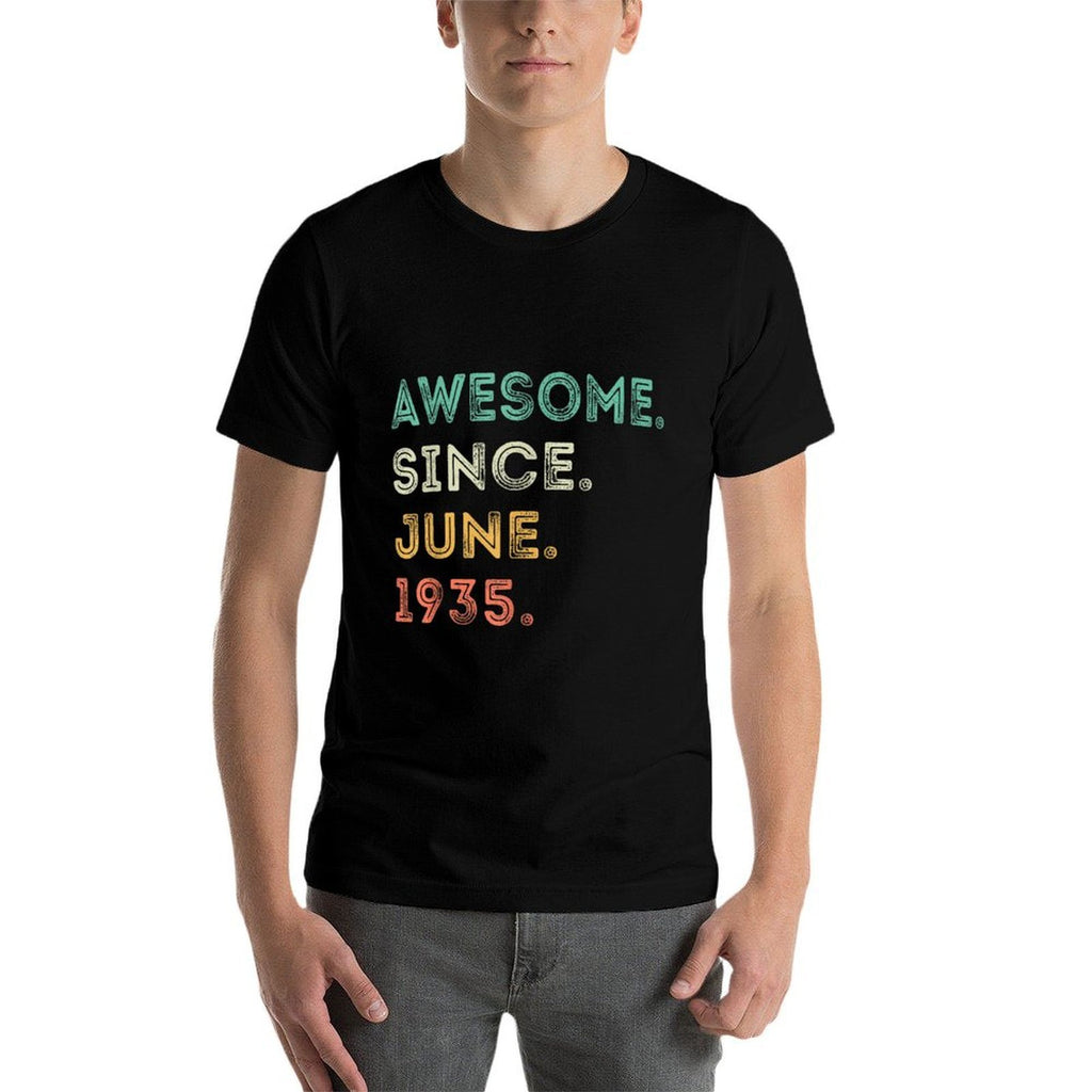 90 Years Old Awesome Since June 1935 90th Birthday  Eco-friendly Material T-Shirt