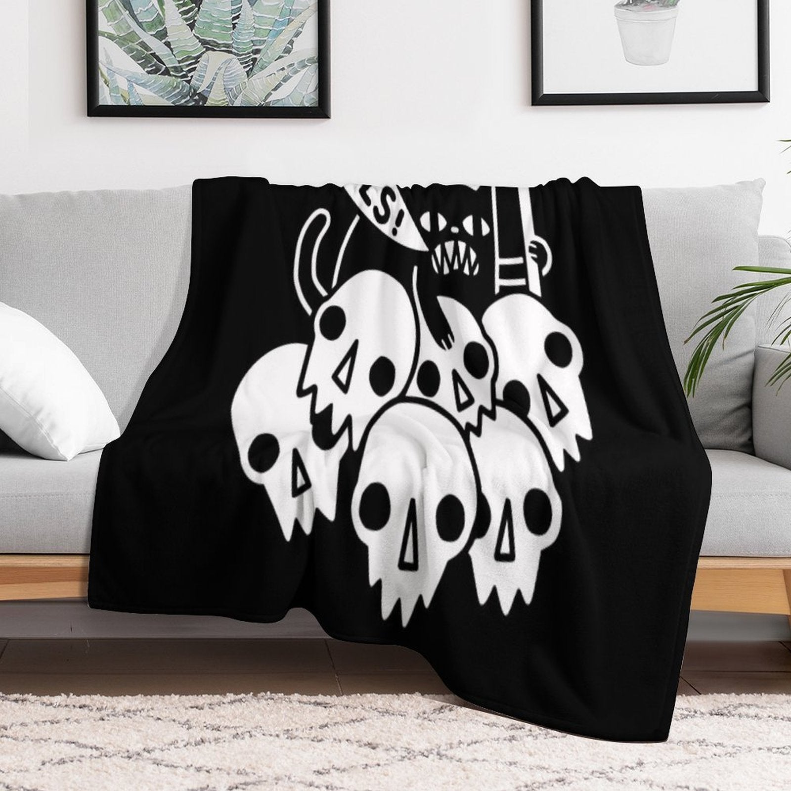 Cat Got Your Soul Multi-functional Throw Blanket