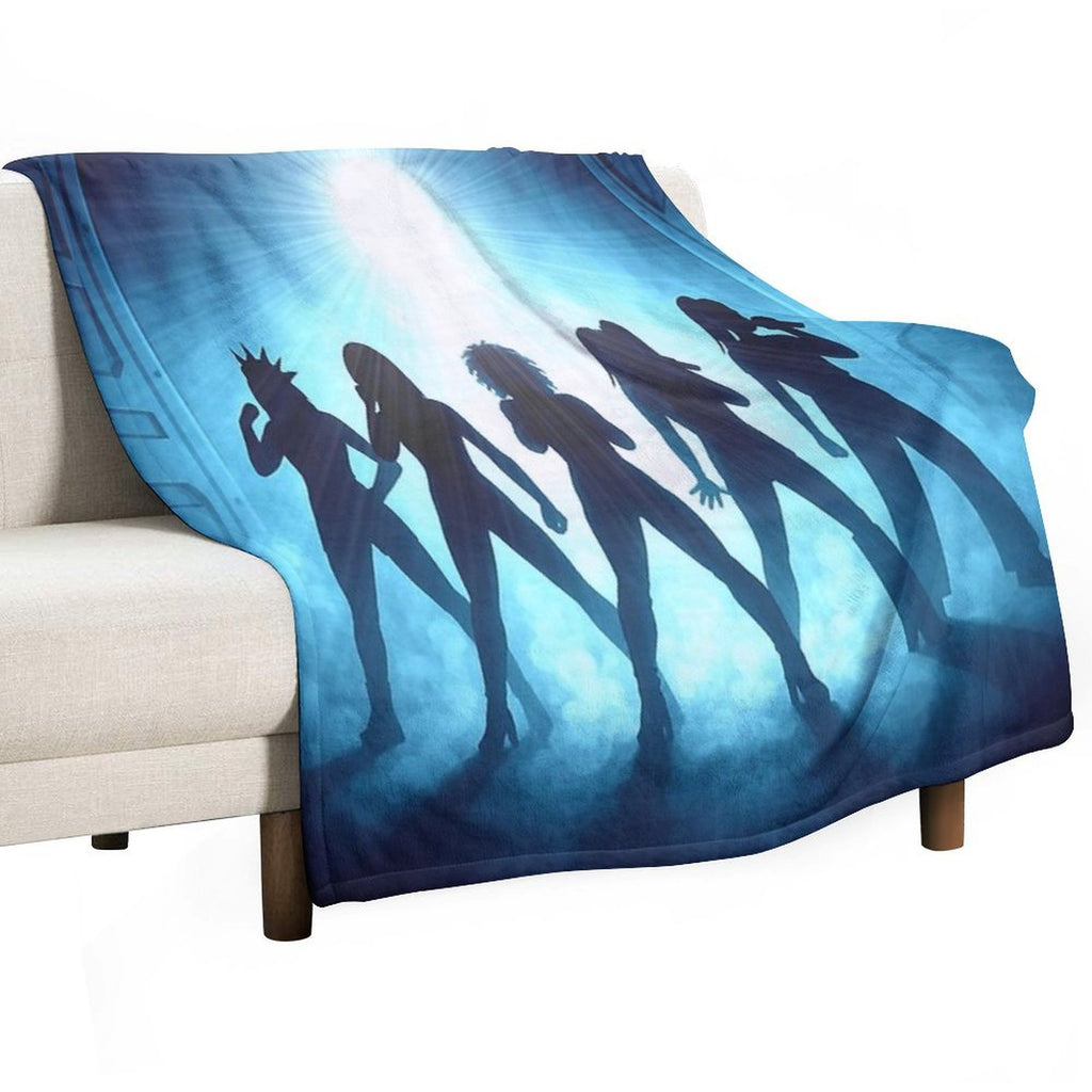 Spice Invaders Anti-pilling Throw Blanket