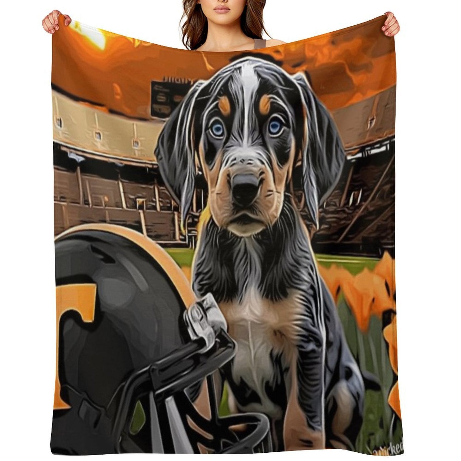 Tennessee Bluetick Coonhound - Game Day All-season Throw Blanket