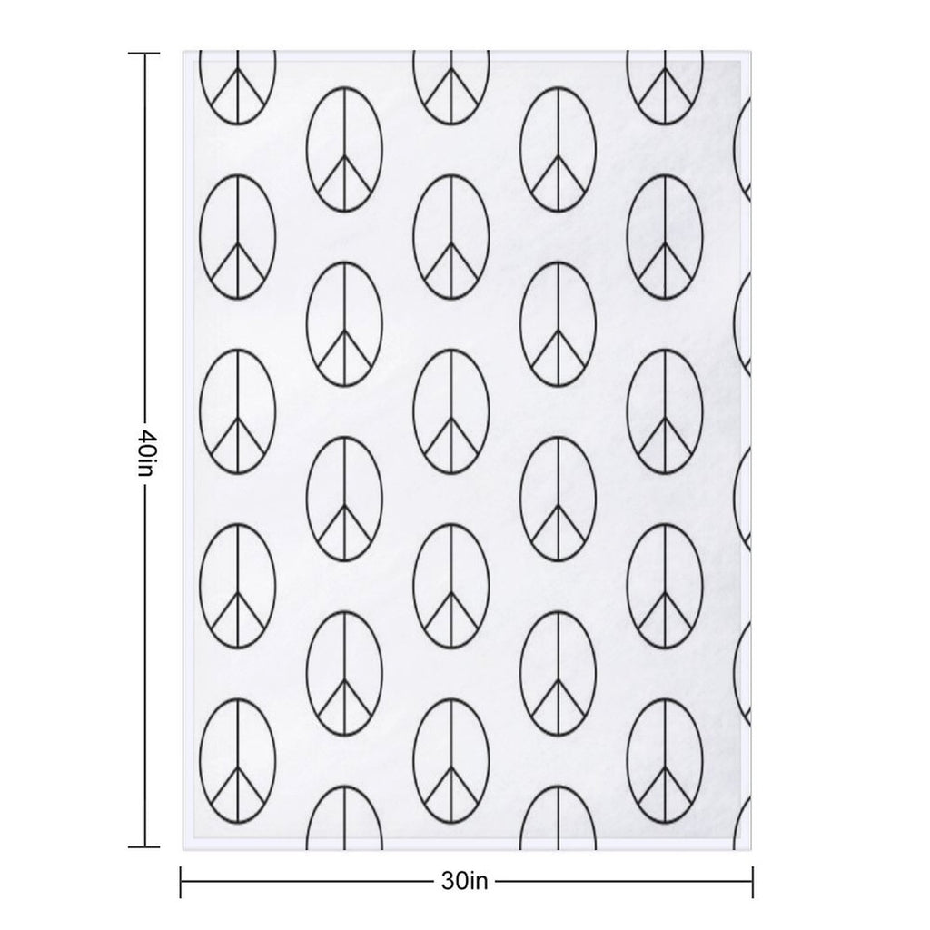 Peace Travel-friendly Throw Blanket