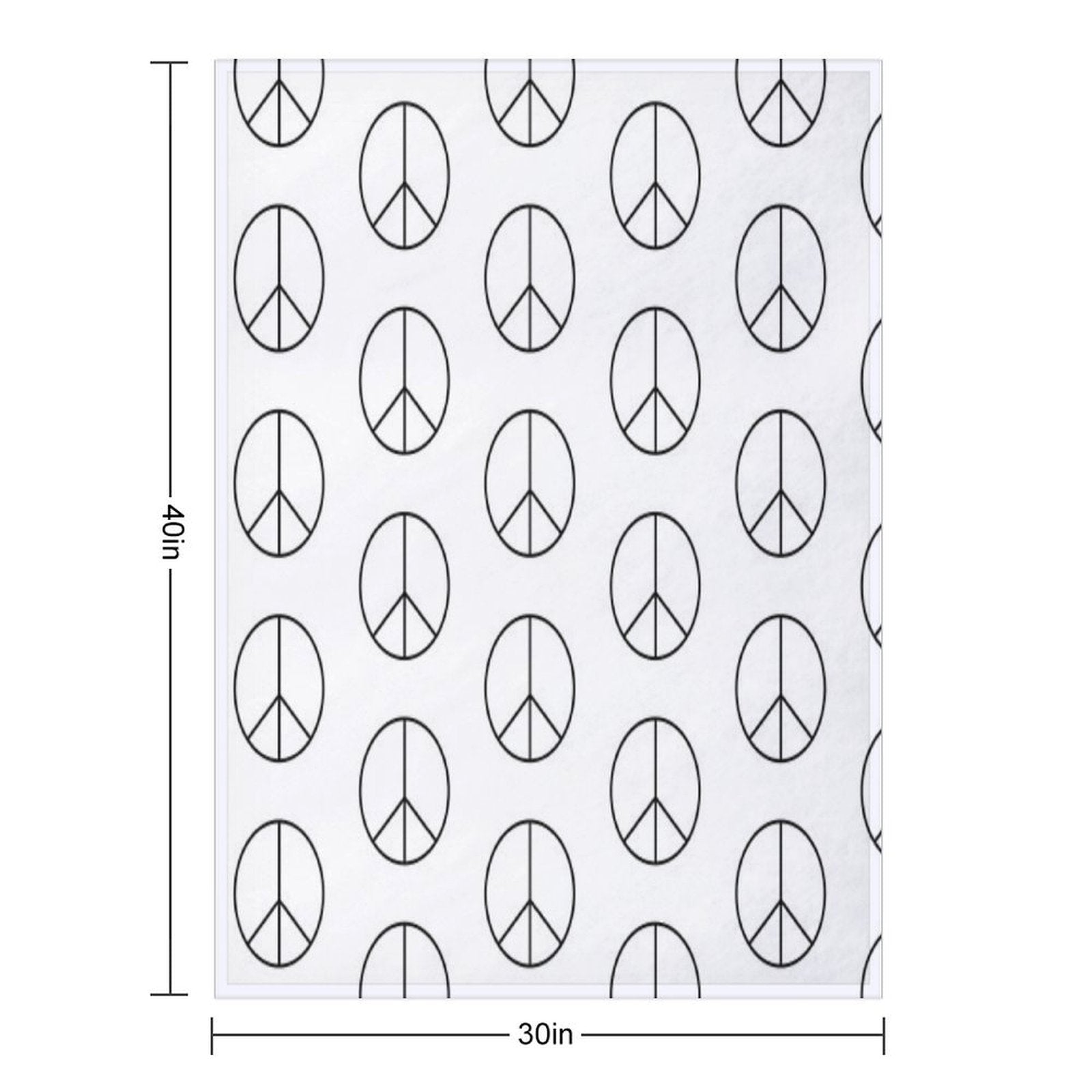 Peace Travel-friendly Throw Blanket