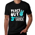 Peace Out 3rd Grade Graduation Last Day School 2025 Funny  Versatile T-Shirt