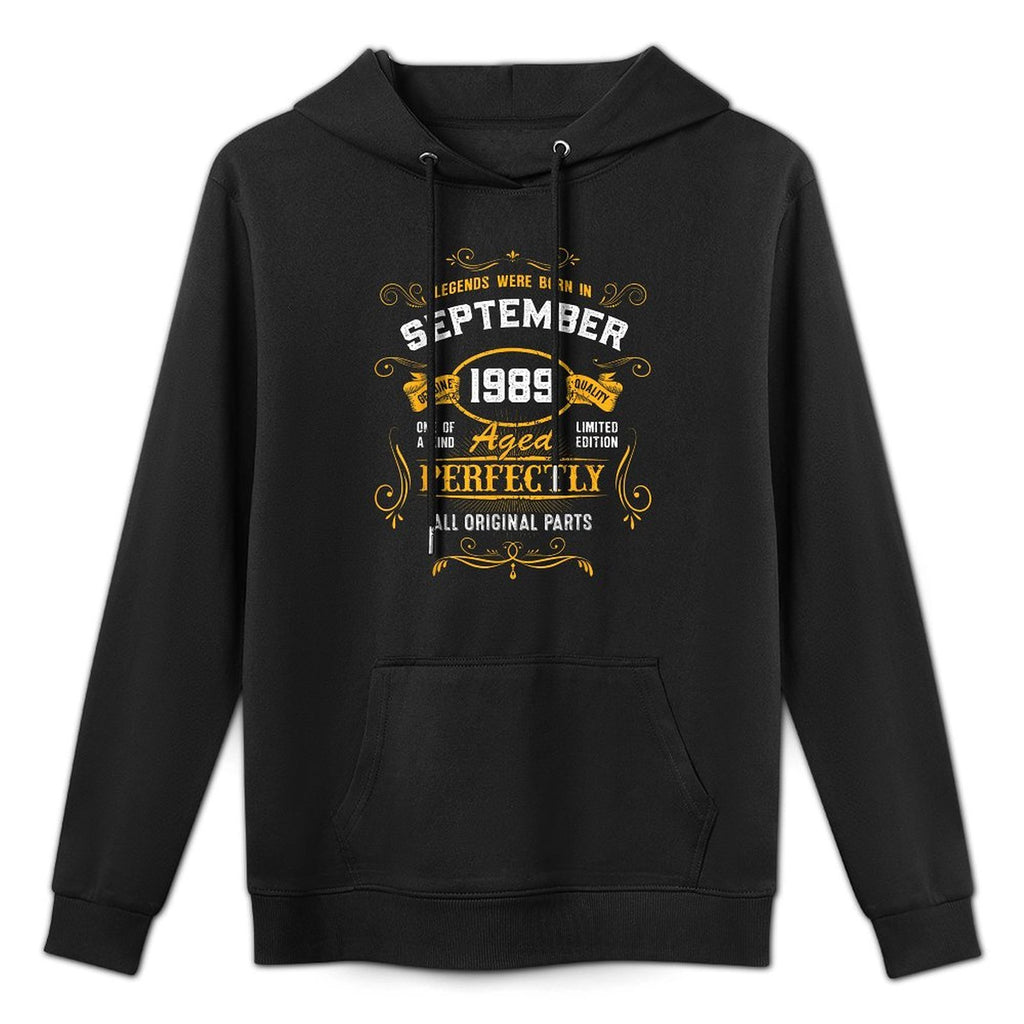 35 Years Old Awesome Since September 1989 35th Birthday Unisex Design Hoodie