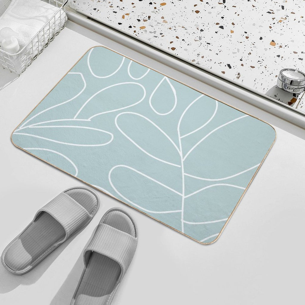Soft Plant  Non-Slip Bath Mat