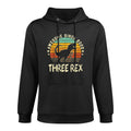 Three Rex Birthday Boy 3 Years Old Dinosaur 3rd Birthday Boy Versatile Streetwear Hoodie