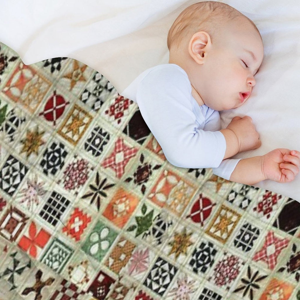 Patchwork Patterns Quick-dry Throw Blanket