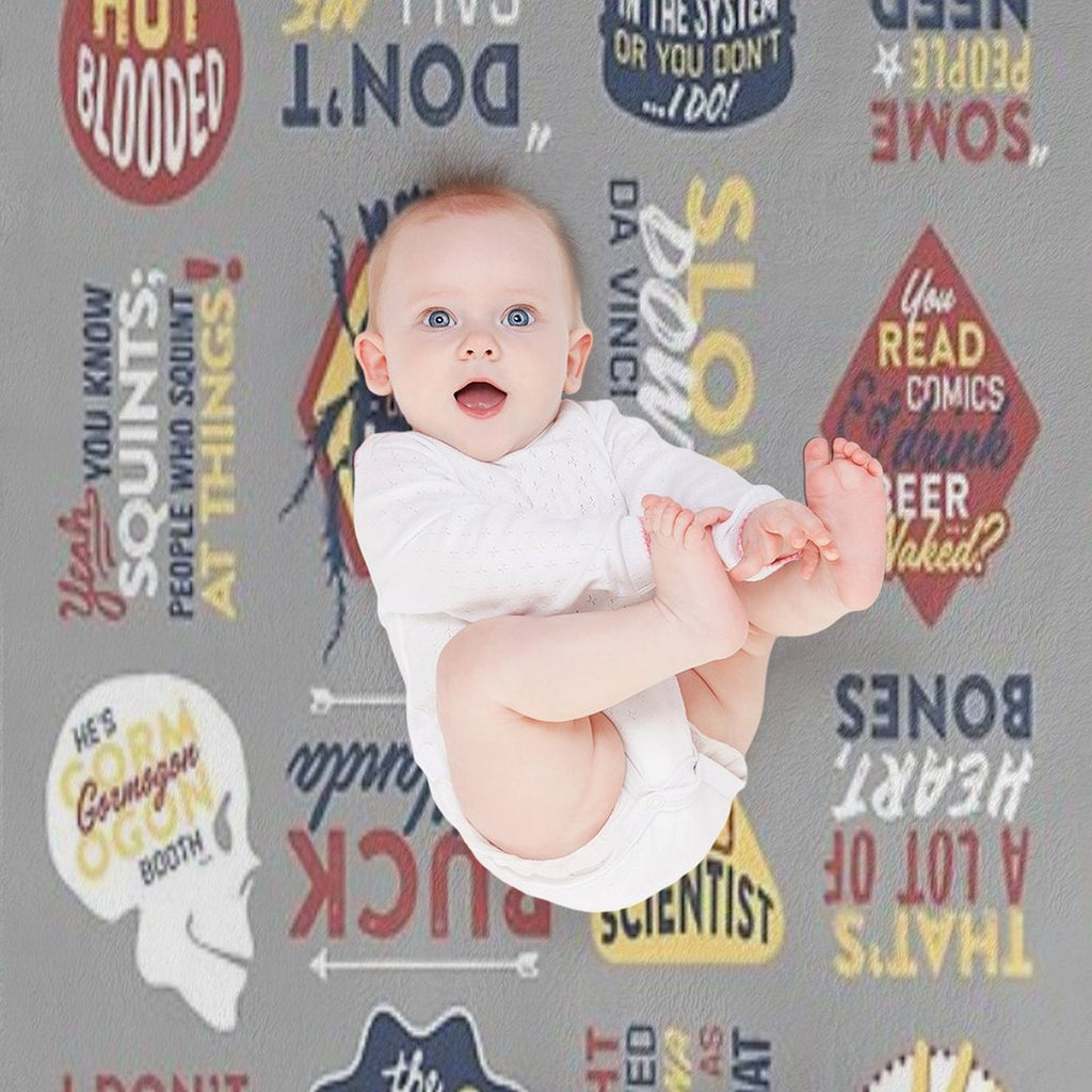 BONES - TV SHOW - COLOR COLLAGE Premium Throw Blanket