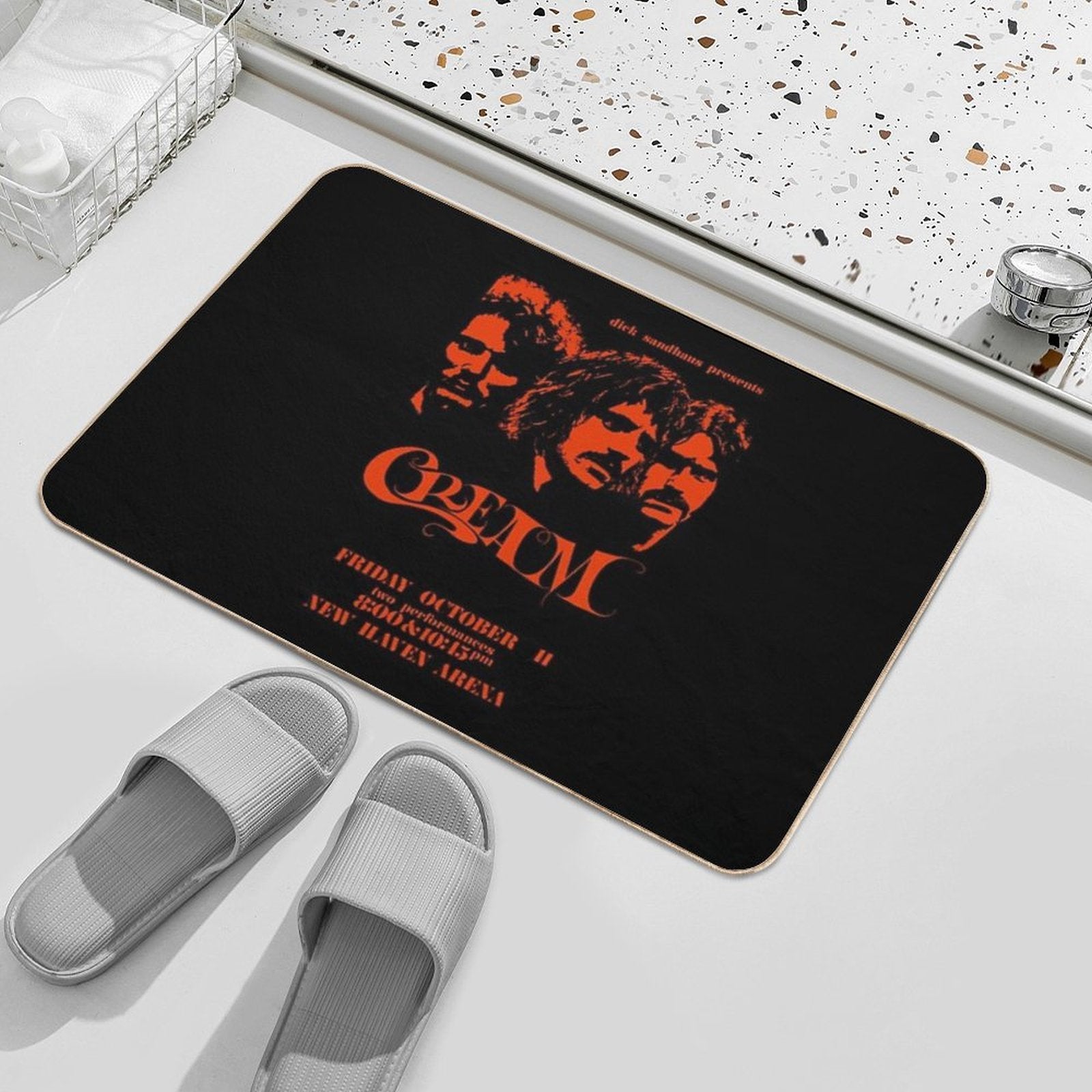 Cream Band  Multi-Purpose Bath Mat