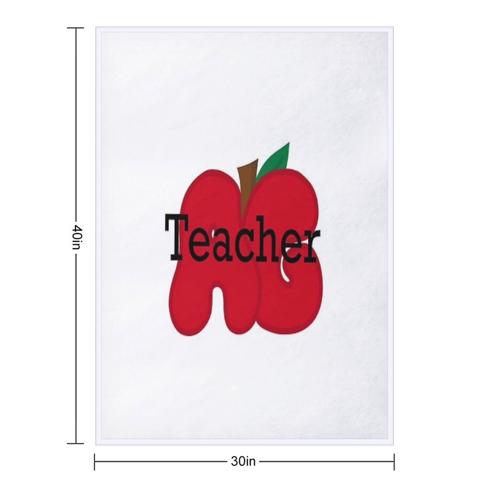 AG Apple Teacher Design – Agriculture Education & FFA-Inspired Art Quick-dry Throw Blanket