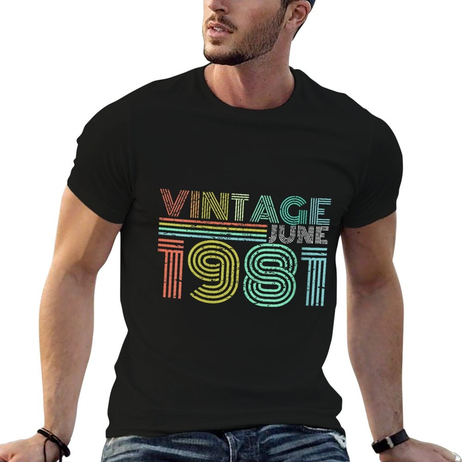 Womens 40th Birthday Gift Vintage June 1981 40 Years Old  Lightweight T-Shirt