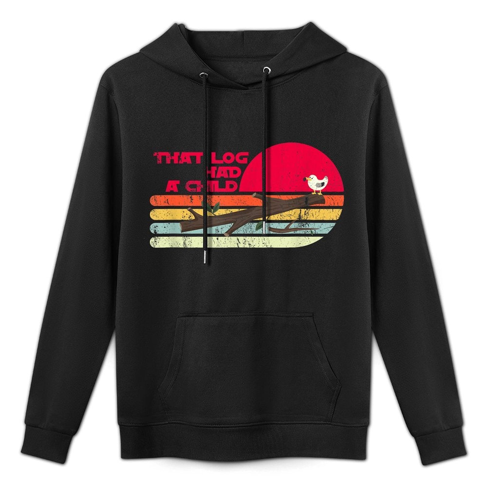 Seagulls That Log Had A Child Dank Meme Stop It Now Dad Joke Medium-Weight Fabric Hoodie