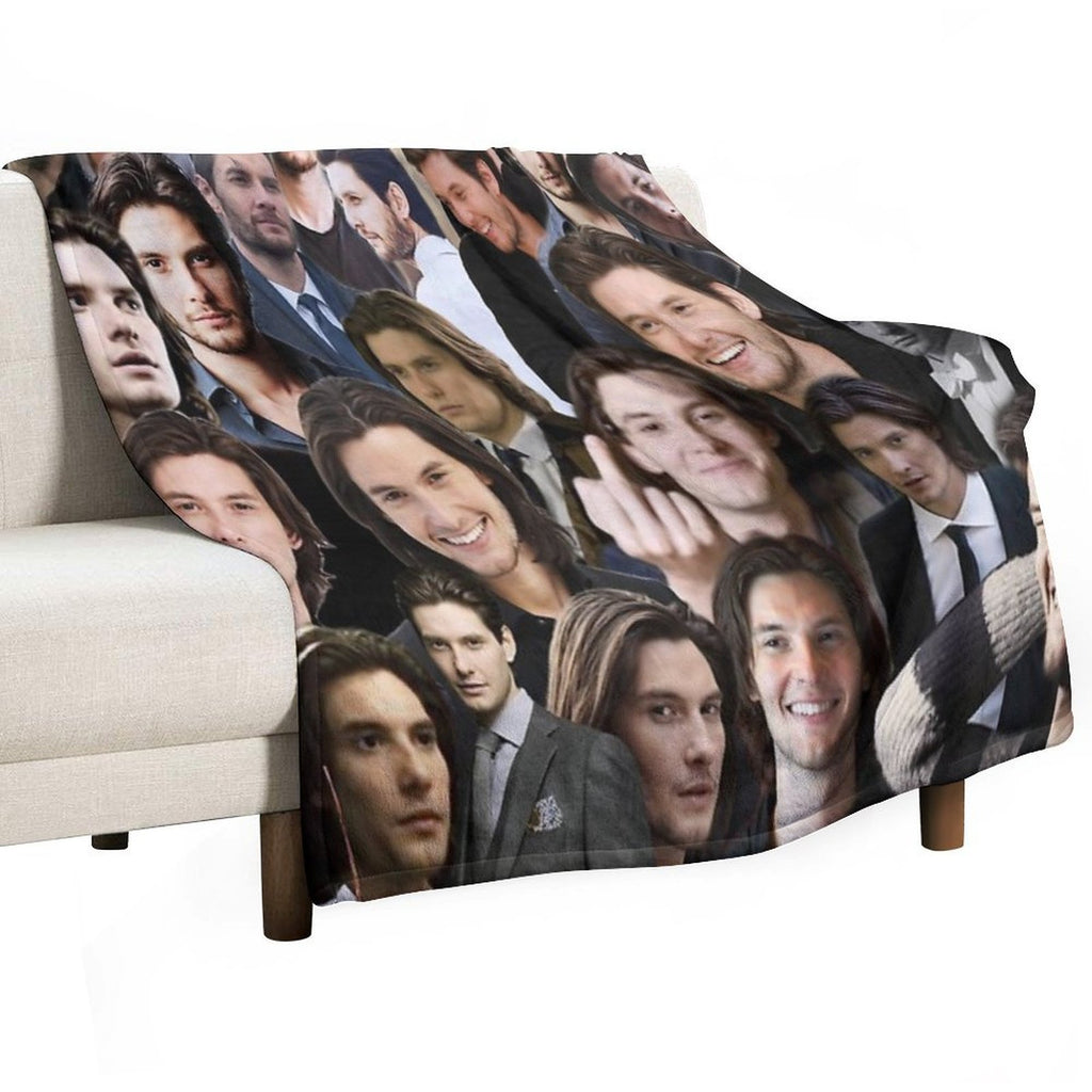 Ben Barnes Machine-washable Throw Blanket