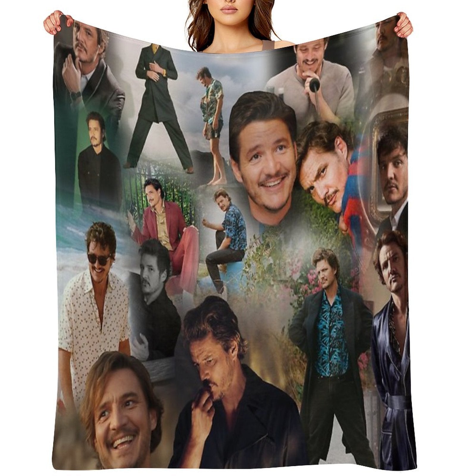 Pedro Pascal Premium Throw Blanket