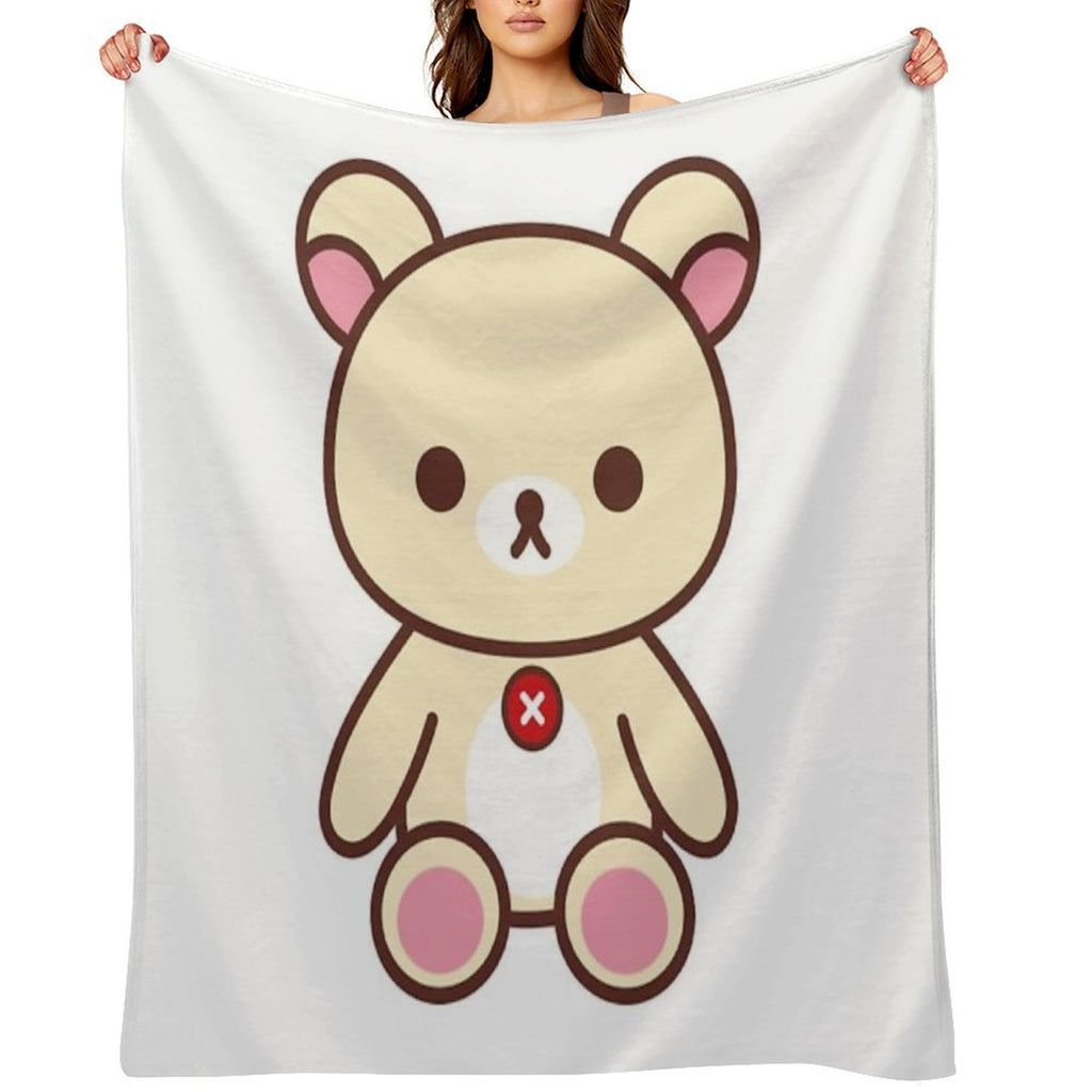 Rilakkuma Korilakkuma__ Machine-washable Throw Blanket