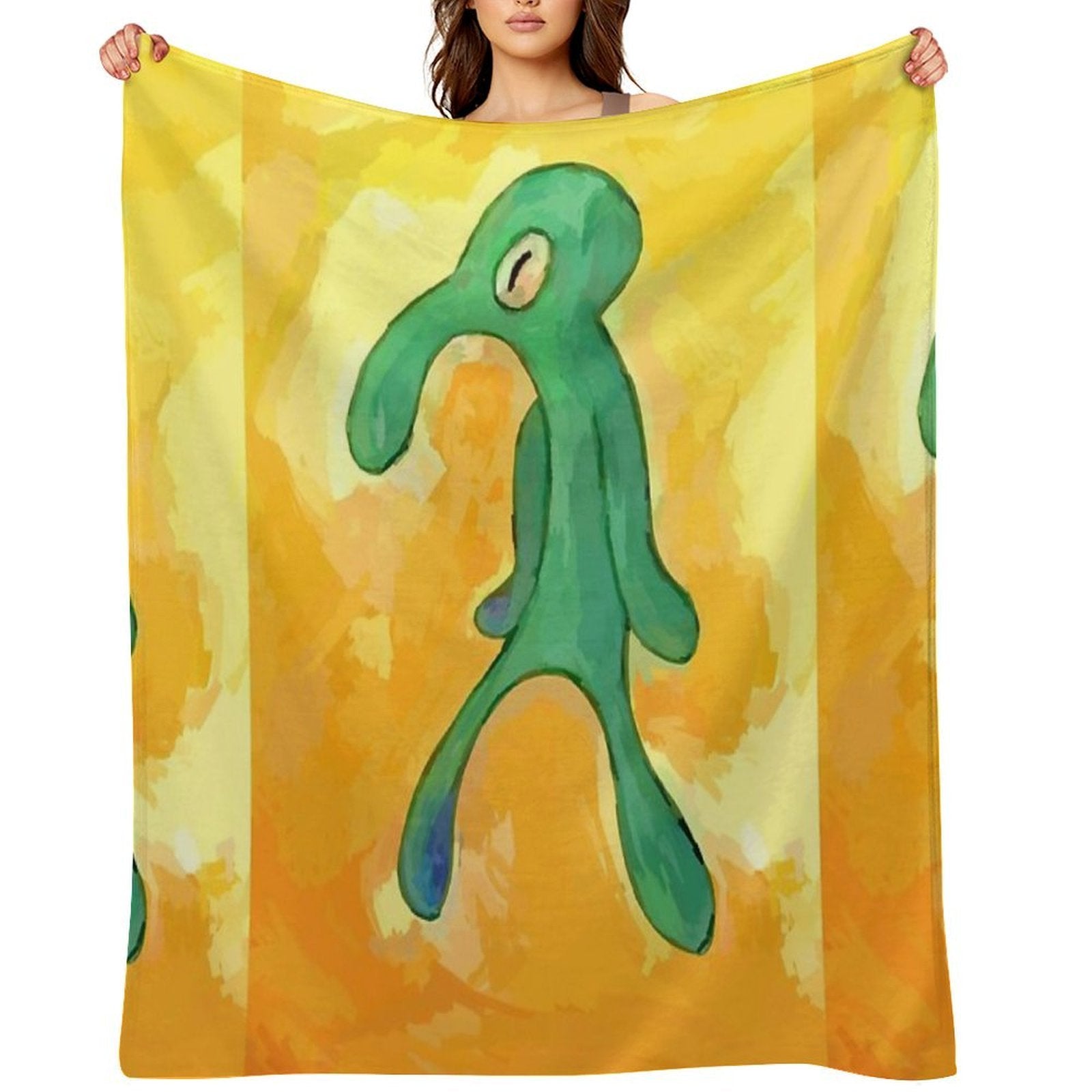 Bold And Brash Art - Iconic SpongeBob SquarePants Design Sustainable Throw Blanket