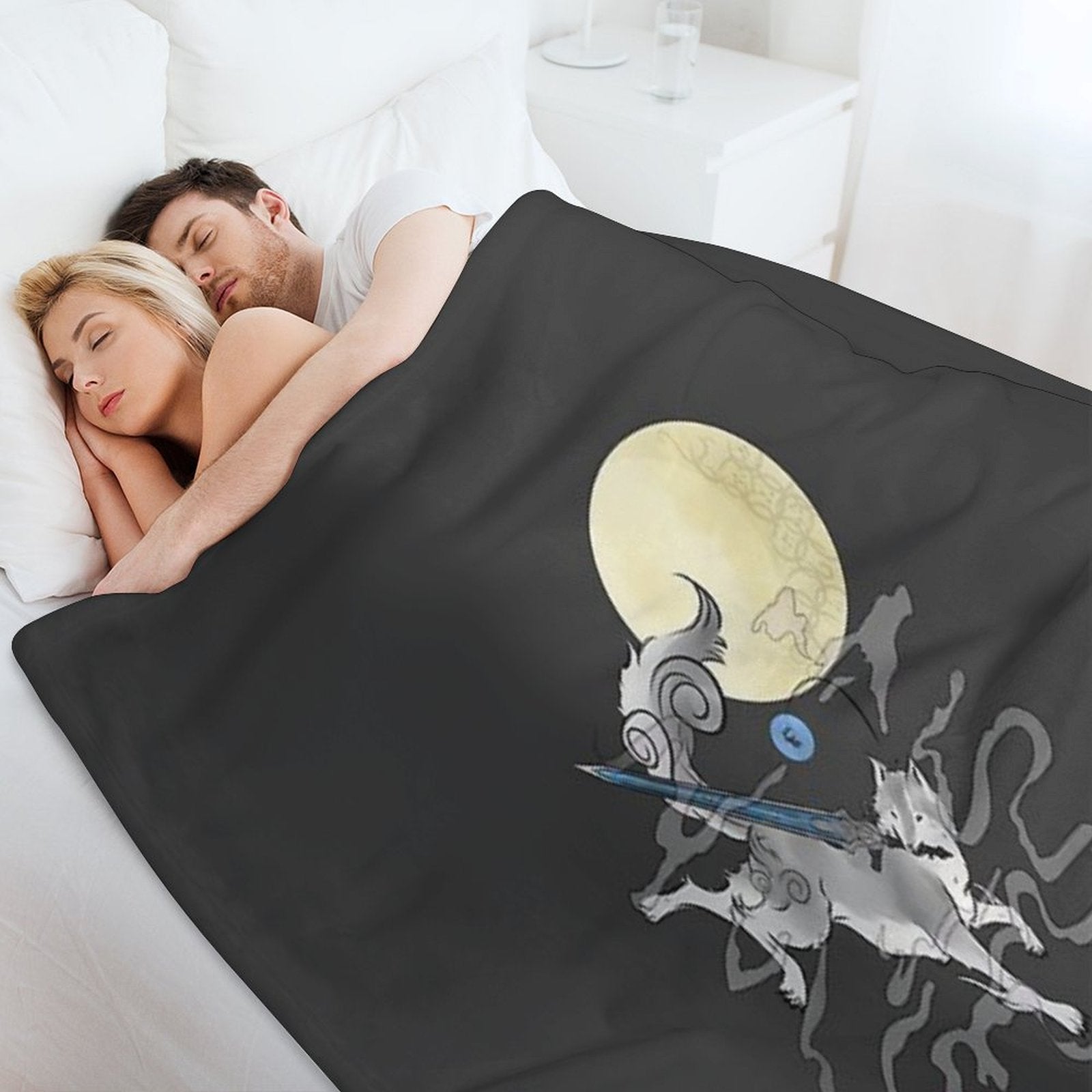 The Great Grey Wolf - Sifkami Velvety-soft Throw Blanket