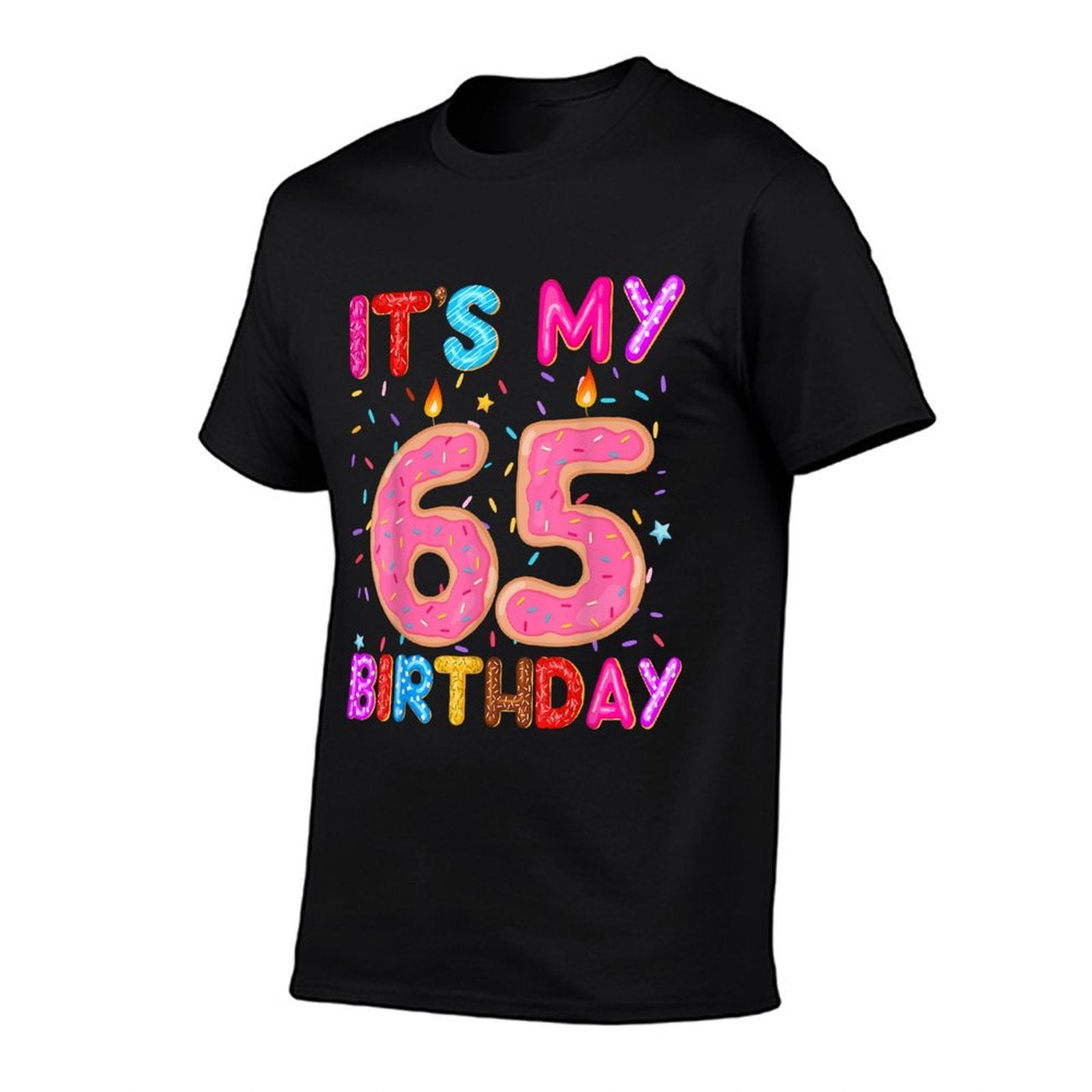 It's My 65th Birthday Sweet Donut 65 Year Old Funny Bday  Lightweight T-Shirt