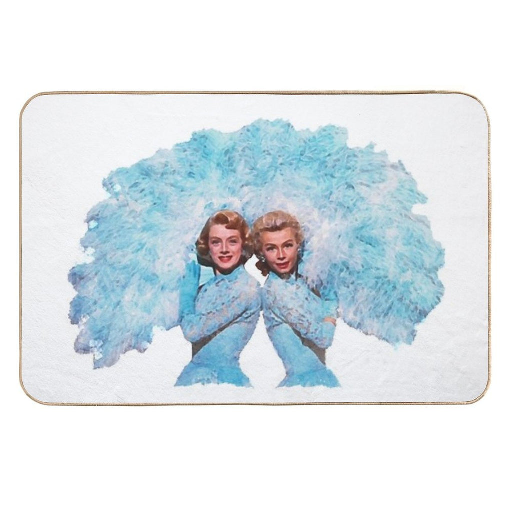 Sisters - Watercolor  Anti-Trip Bath Mat