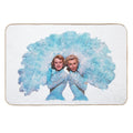 Sisters - Watercolor  Anti-Trip Bath Mat
