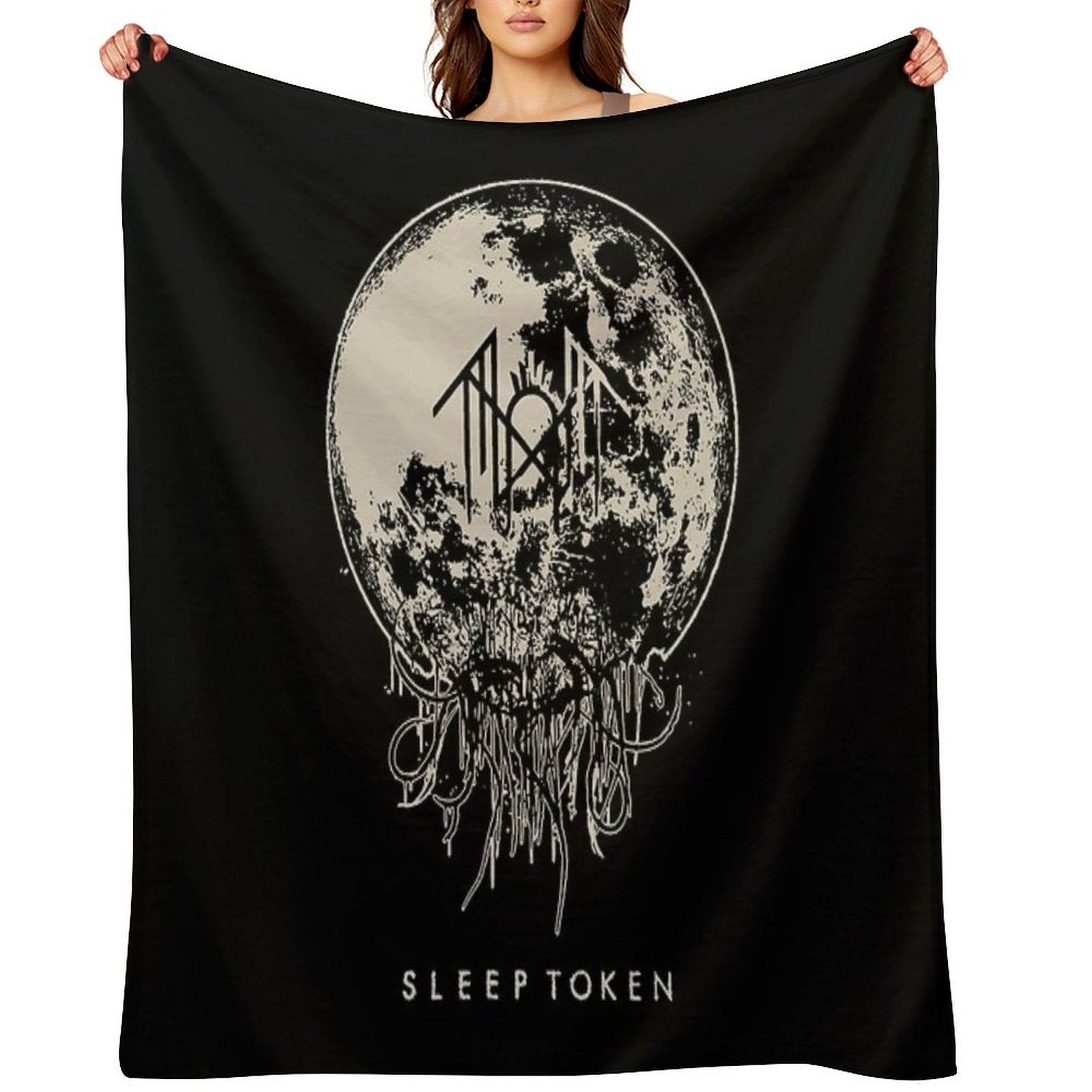 Black Red Classic Horor Versatility Throw Blanket