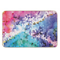 Pink Terrazzo Pattern  Fade-Resistant Bath Mat