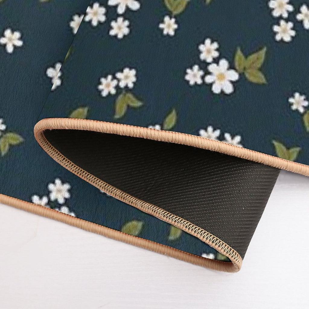 Daisy Bloom Teal  Multi-Purpose Bath Mat