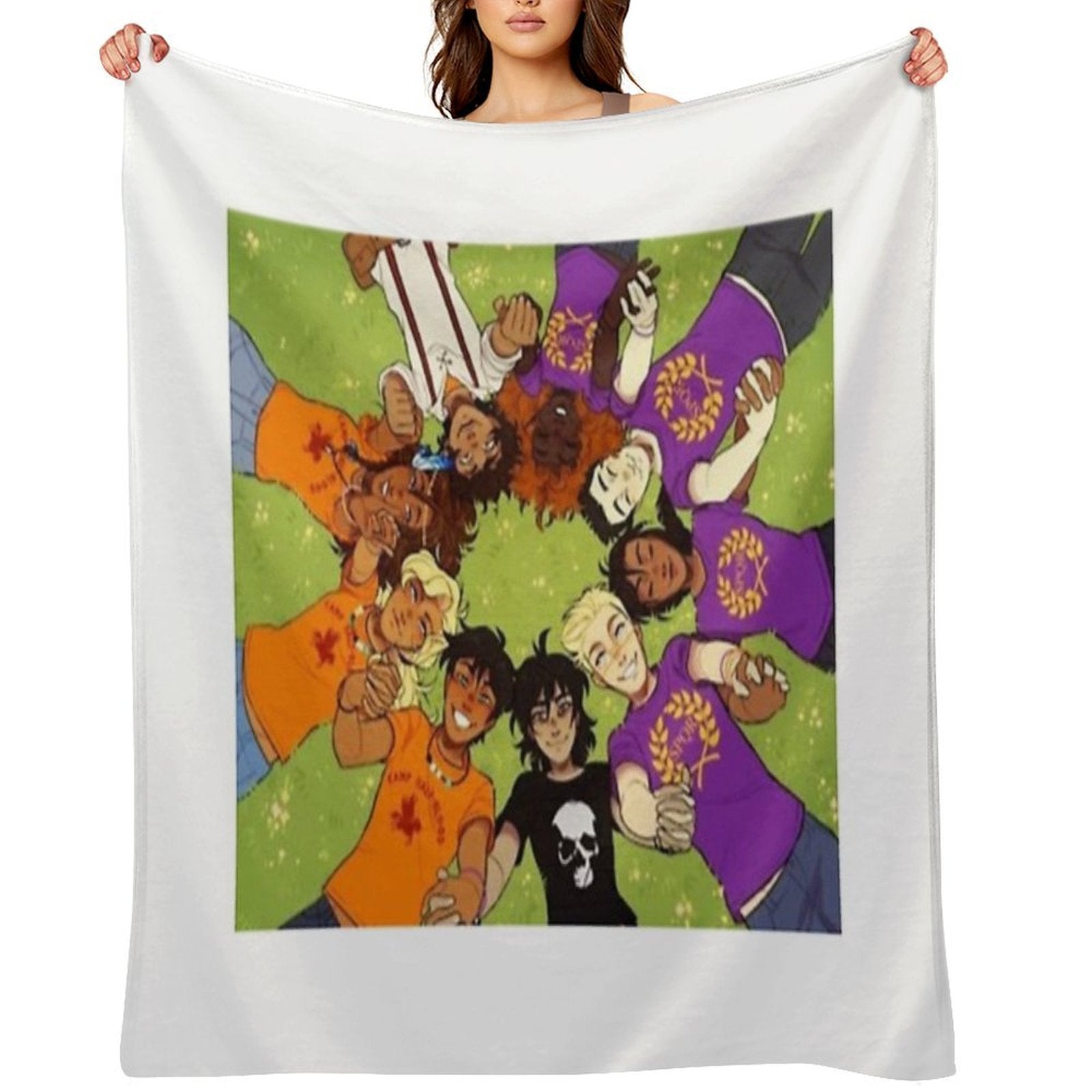 Heroes Of Olympus Wrinkle-free Throw Blanket
