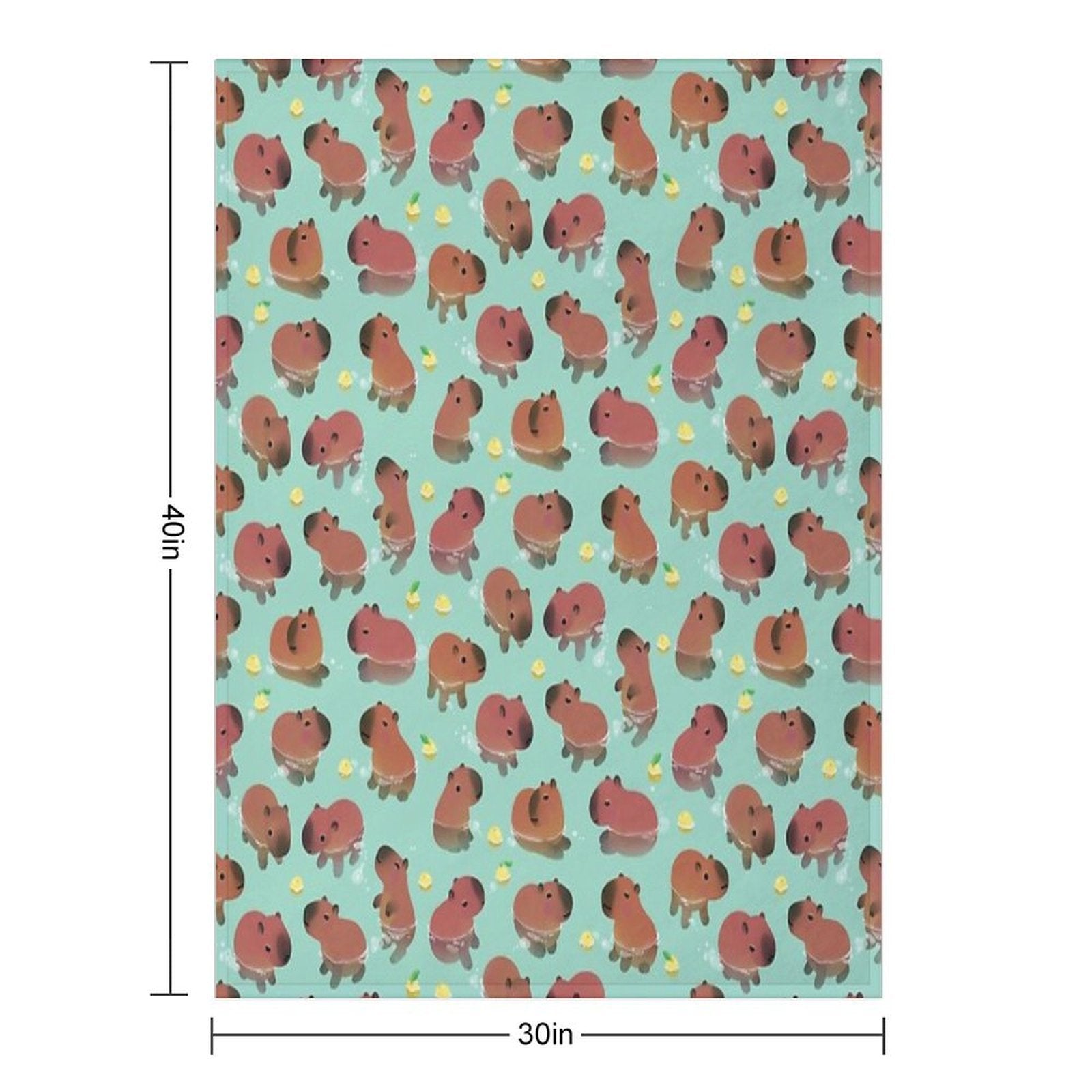 Capybath Time Versatility Throw Blanket