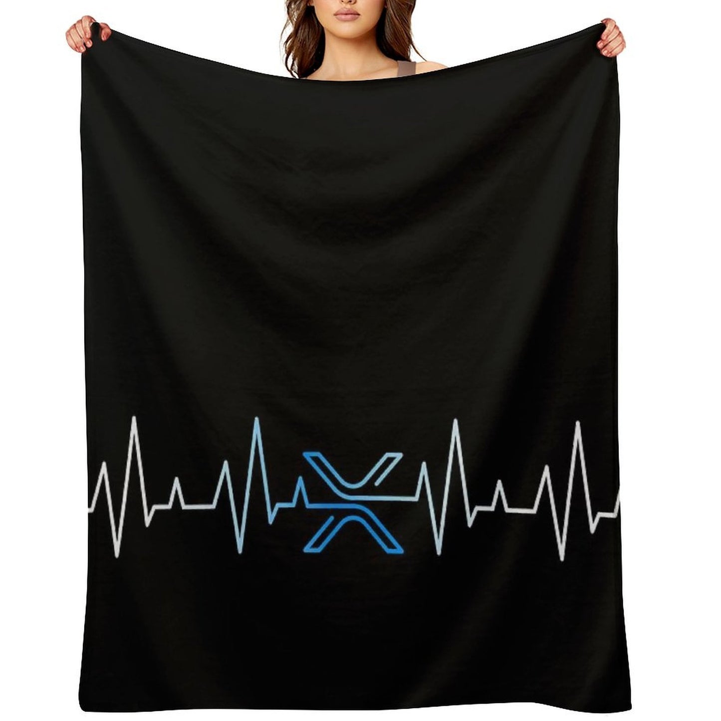 XRP Heartbeat - V1 Lightweight Throw Blanket