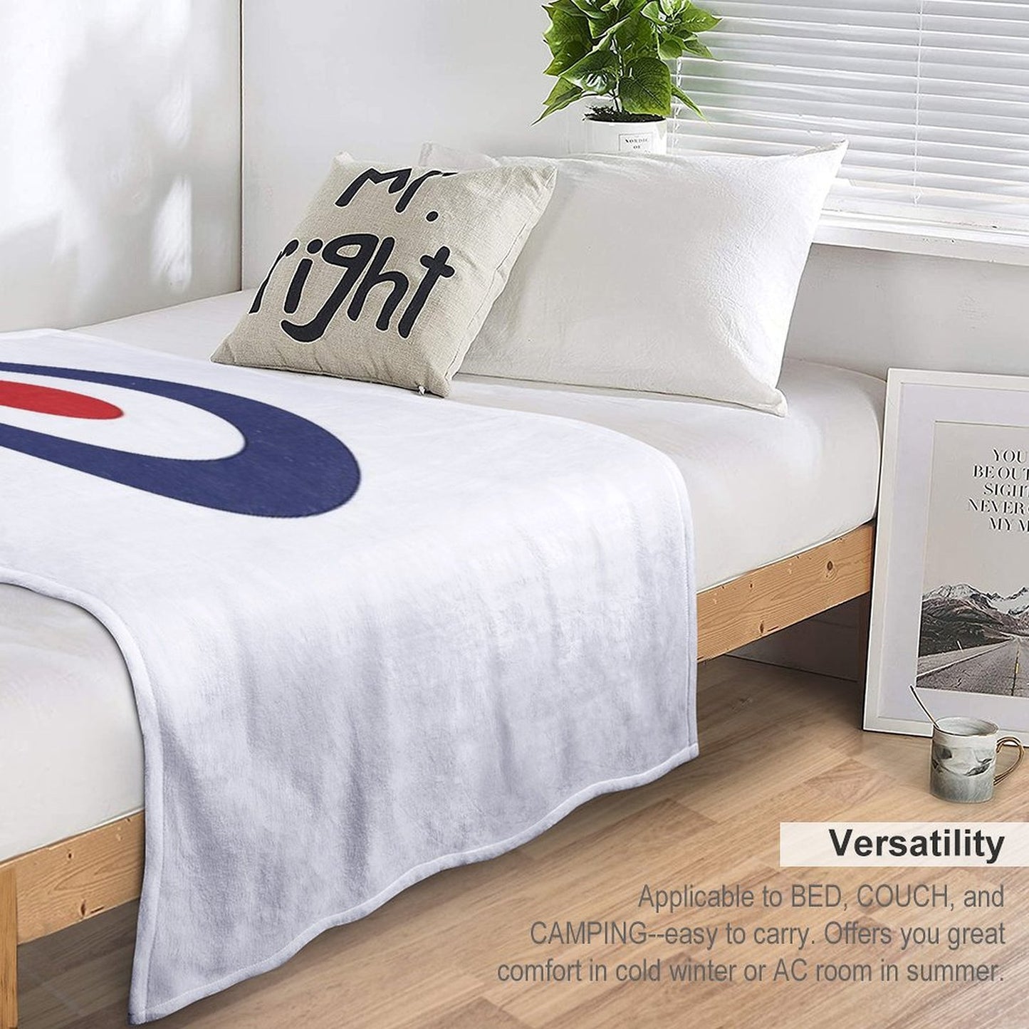 Mod 60s Pop Art Target Plush Throw Blanket