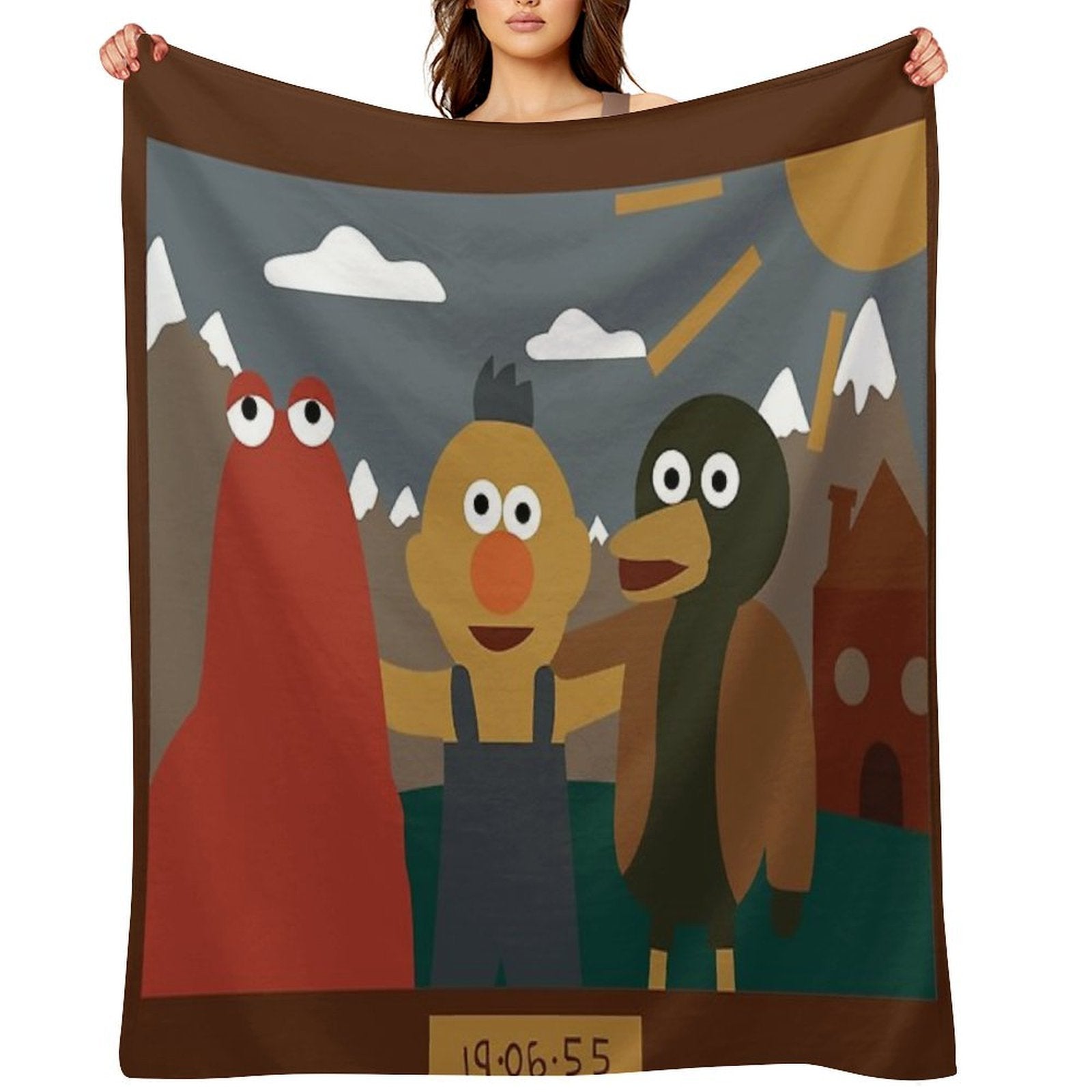 Don't Hug Me I'm Scared Minimalist Quick-dry Throw Blanket