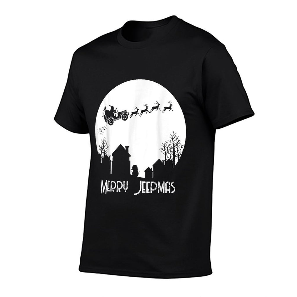 Merry Jeepmas Santa Christmas Reindeer Funny Pajamas  Moisture-wicking T-Shirt