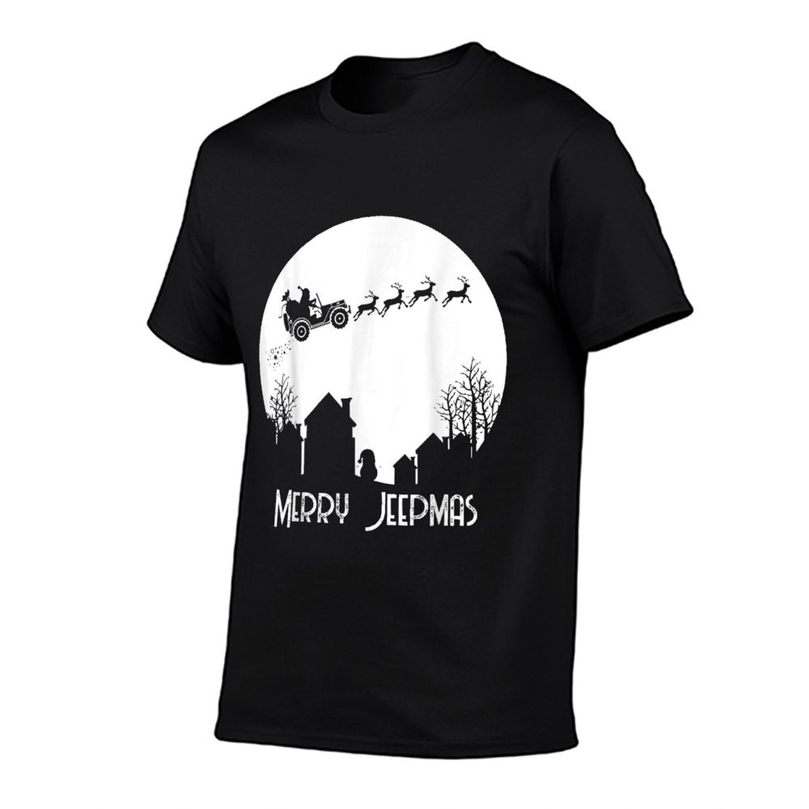 Merry Jeepmas Santa Christmas Reindeer Funny Pajamas  Moisture-wicking T-Shirt