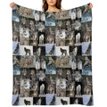 Worrisome Wolves Velvety-soft Throw Blanket