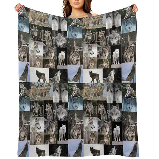 Worrisome Wolves Velvety-soft Throw Blanket